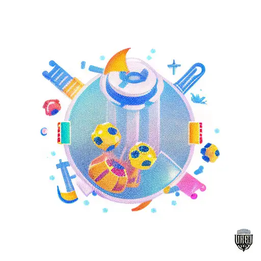 life beach gamble tattoo design idea