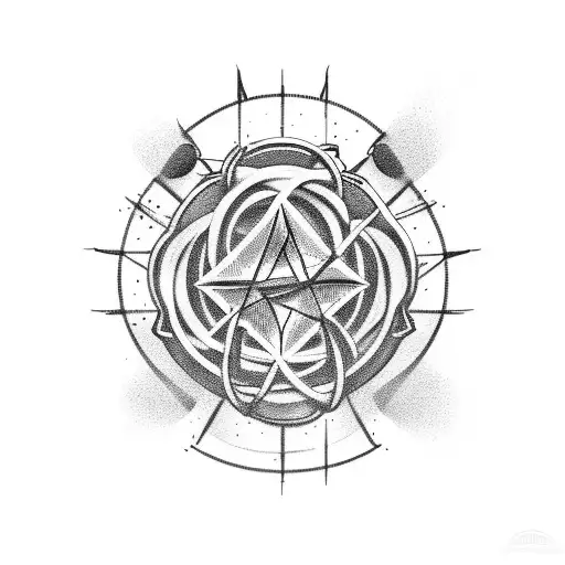 atom  tattoo design idea