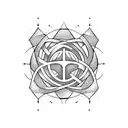 atom  tattoo design idea