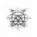 atom  tattoo design idea