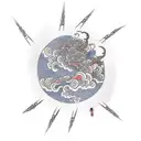 akatsuki cloud tattoo design idea