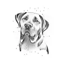 labrador retriever tattoo design idea