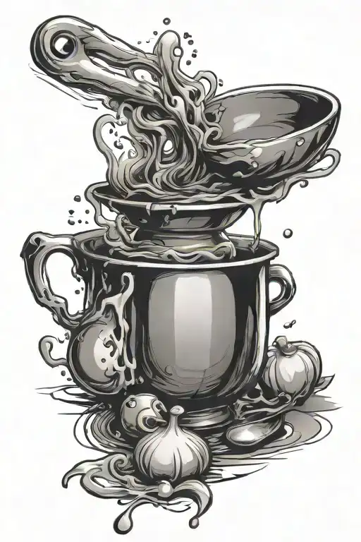 stil life chef  tattoo design idea