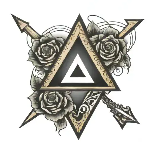 impossible triangle tattoo design idea