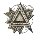 impossible triangle tattoo design idea