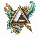 impossible triangle tattoo design idea