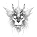 A dark and enchanting scene from 'Beauty and the Beast' tattoo design idea
