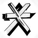 cross with words "it is finished" tattoo design idea