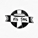 cross with words "it is finished" tattoo design idea