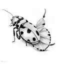 ladybug  tattoo design idea