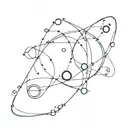phsic equations surrounding them tattoo design idea