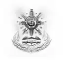 iosiph stalin capitan future development progress tattoo design idea