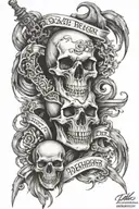 death before dishonor tattoo design idea