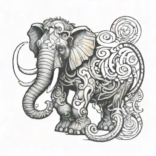 "why's it so crazy?" beautiful disaster perfectly imperfect mammoth rave tattoo design idea