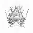 Below the olive branch, list the names of my parents as the root of the family tree, followed by my three siblings' name tattoo design idea