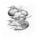 akatsuki cloud tattoo design idea