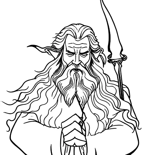 Gandalf's staff tattoo design idea