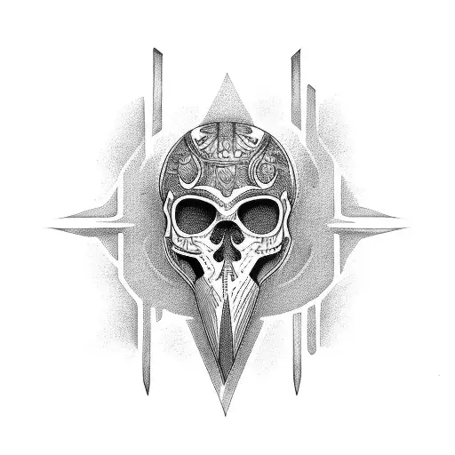 River styx with Charon tattoo design idea