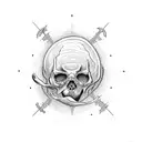 River styx with Charon tattoo design idea