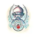 shaolin monk  tattoo design idea