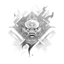 shaolin monk  tattoo design idea