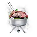 cooking meat tattoo design idea