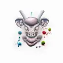 cooking meat tattoo design idea