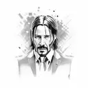 john wick tattoo design idea