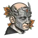 Hannibal Lecter mask tattoo design idea