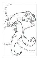 slimy eel tattoo design idea