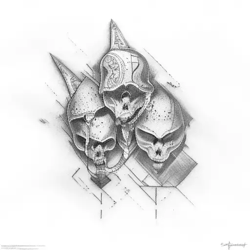 3 brothers 1 sister tattoo design idea