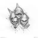 3 brothers 1 sister tattoo design idea