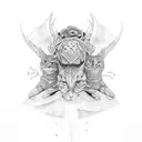 3 brothers 1 sister tattoo design idea