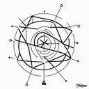 newtons first law tattoo design idea