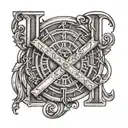 28 in Roman numerals tattoo design idea