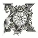 28 in Roman numerals tattoo design idea
