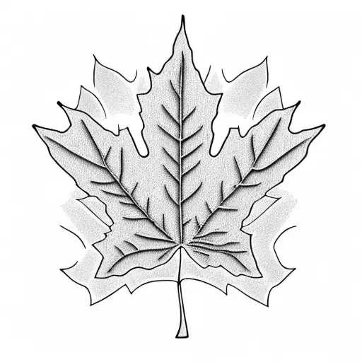 Maple Leaf tattoo design idea