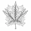 Maple Leaf tattoo design idea