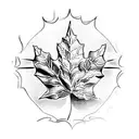 Maple Leaf tattoo design idea
