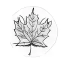 Maple Leaf tattoo design idea