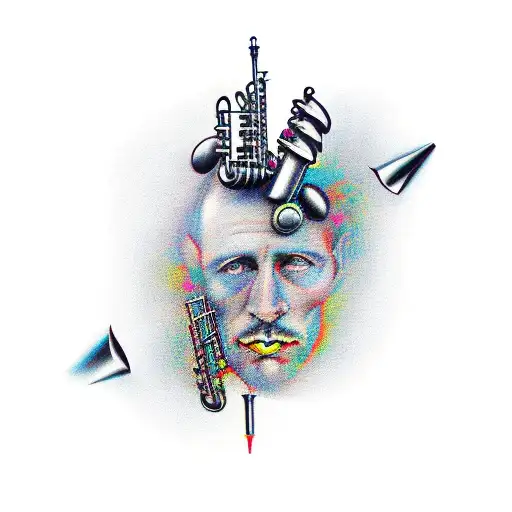 jazz tattoo design idea