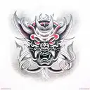 ManeWreck demon tattoo design idea