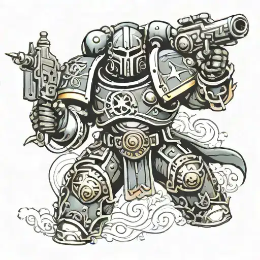 warhammer space marine  tattoo design idea