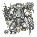 warhammer space marine  tattoo design idea