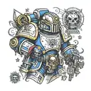 warhammer space marine  tattoo design idea