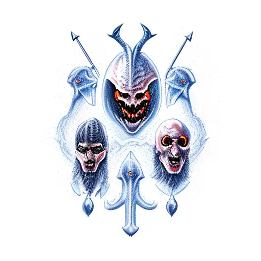 4 hunters as the 4 horseman of the apocalypse  tattoo design idea