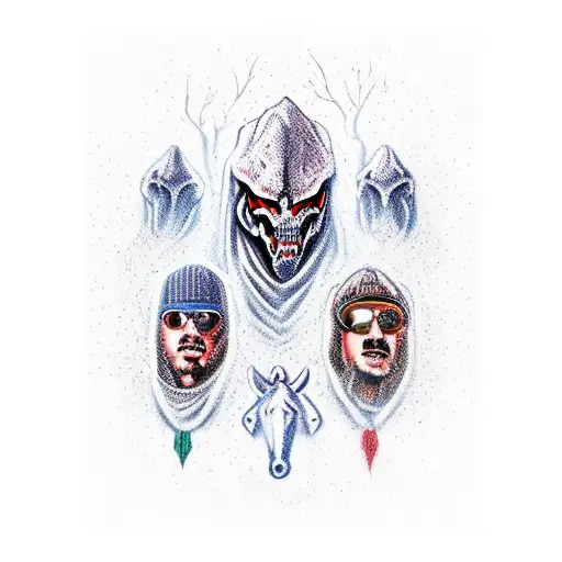 4 hunters as the 4 horseman of the apocalypse  tattoo design idea