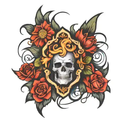 flatline tattoo design idea