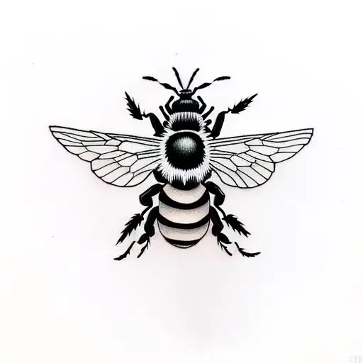 bumblebee tattoo design idea