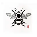 bumblebee tattoo design idea